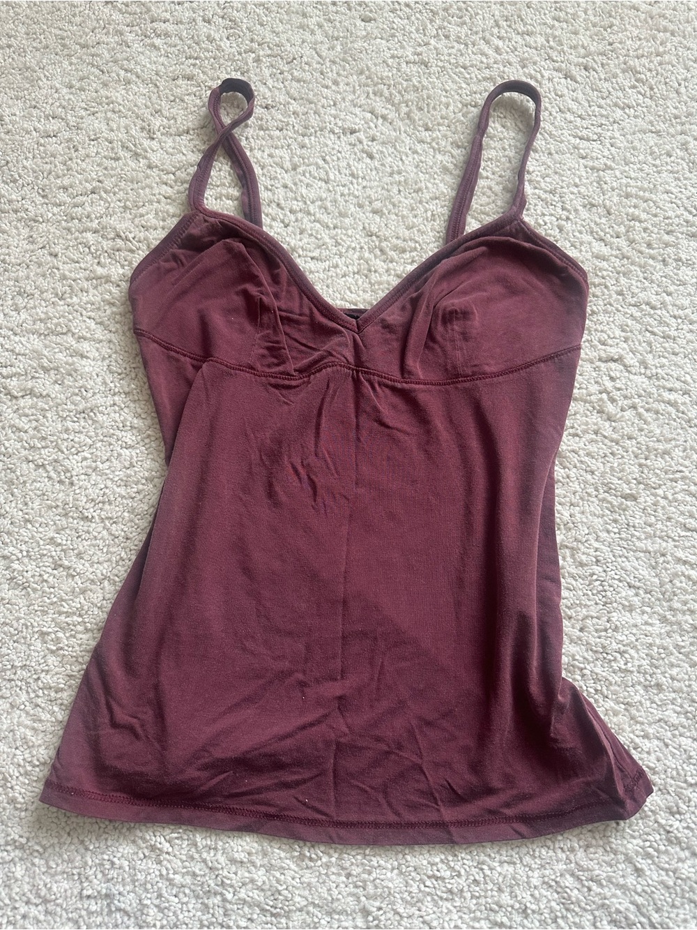 Zara Maroon Spaghetti Strap Camisole
